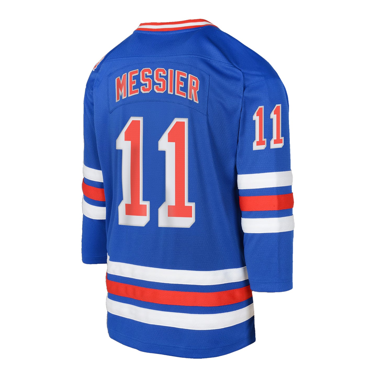 Youth Mark Messier Rangers Blue Line Jersey - Back View