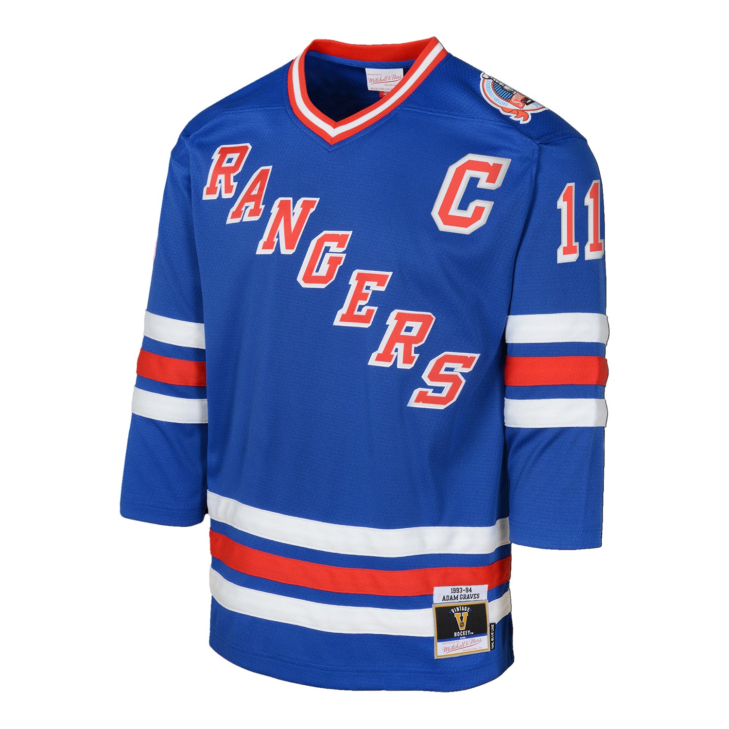 Youth Mark Messier Rangers Blue Line Jersey - Front View