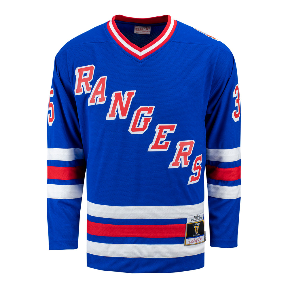 Men's Mitchell & Ness Brian Leetch White New York Rangers Name Number T-Shirt Size: Small