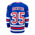 Mitchell & Ness Rangers Mike Richter 1993 Road Jersey In Blue - Back View