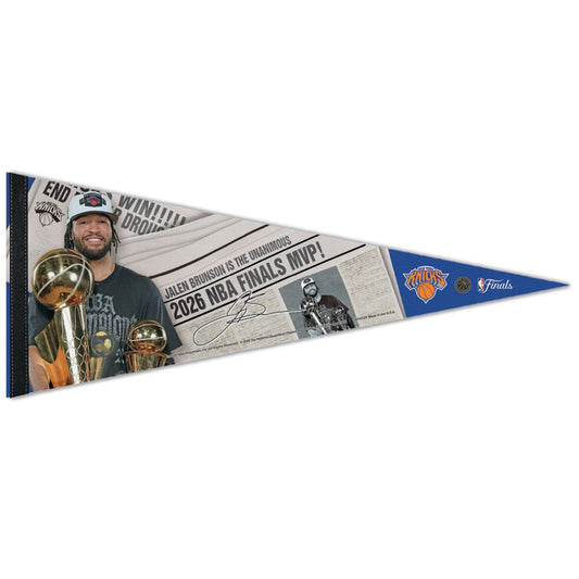 Knicks Brunson MVP Newspaper Pennant