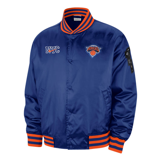 2023-24 Nike Knicks CITY EDITION Pregame Jacket - Front View