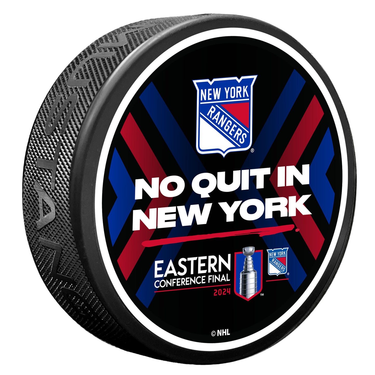 Mustang Rangers 23-24 Eastern Conference Finals Slogan Puck