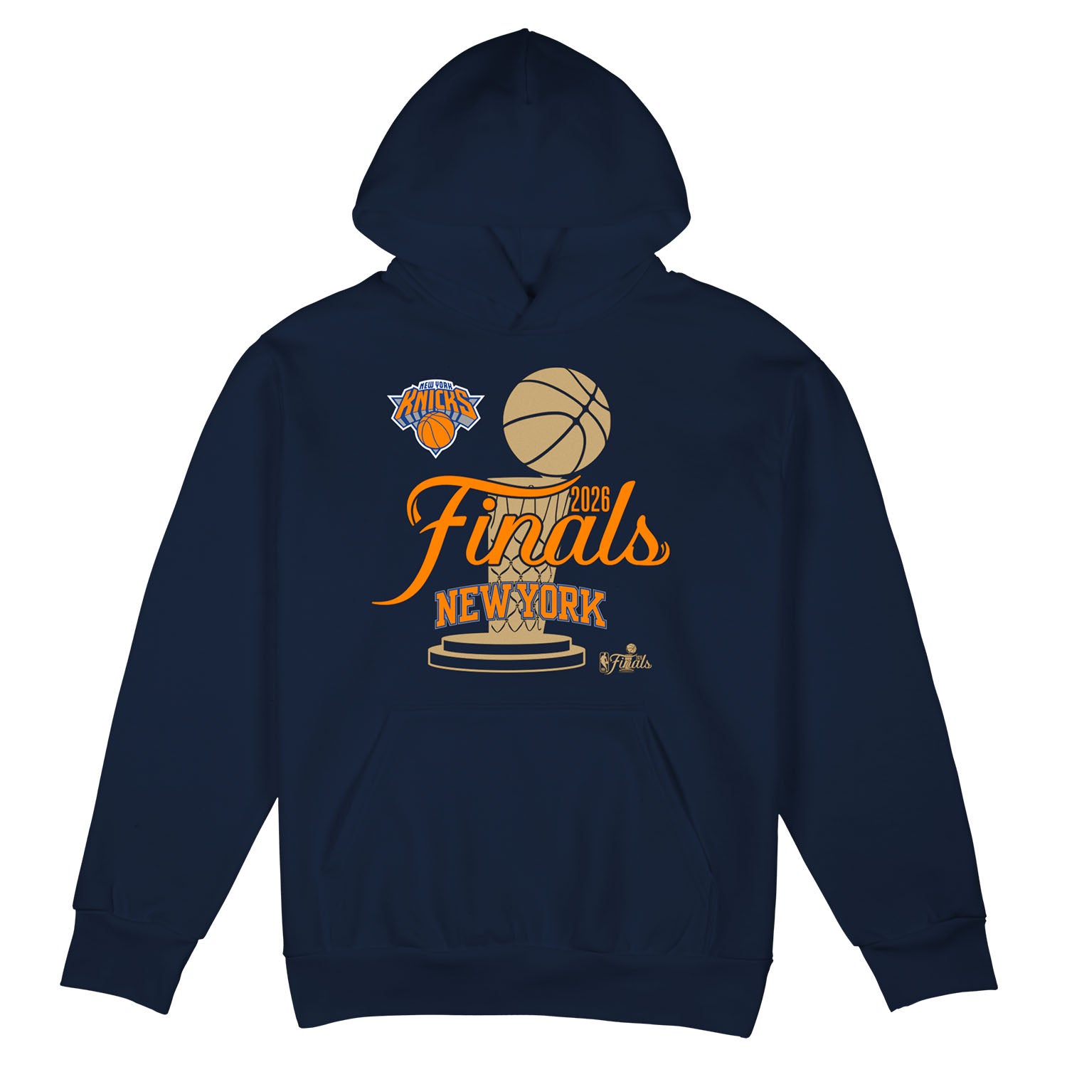Stadium Essentials Knicks 2026 Finals Cruise Navy Vintage Hoodie