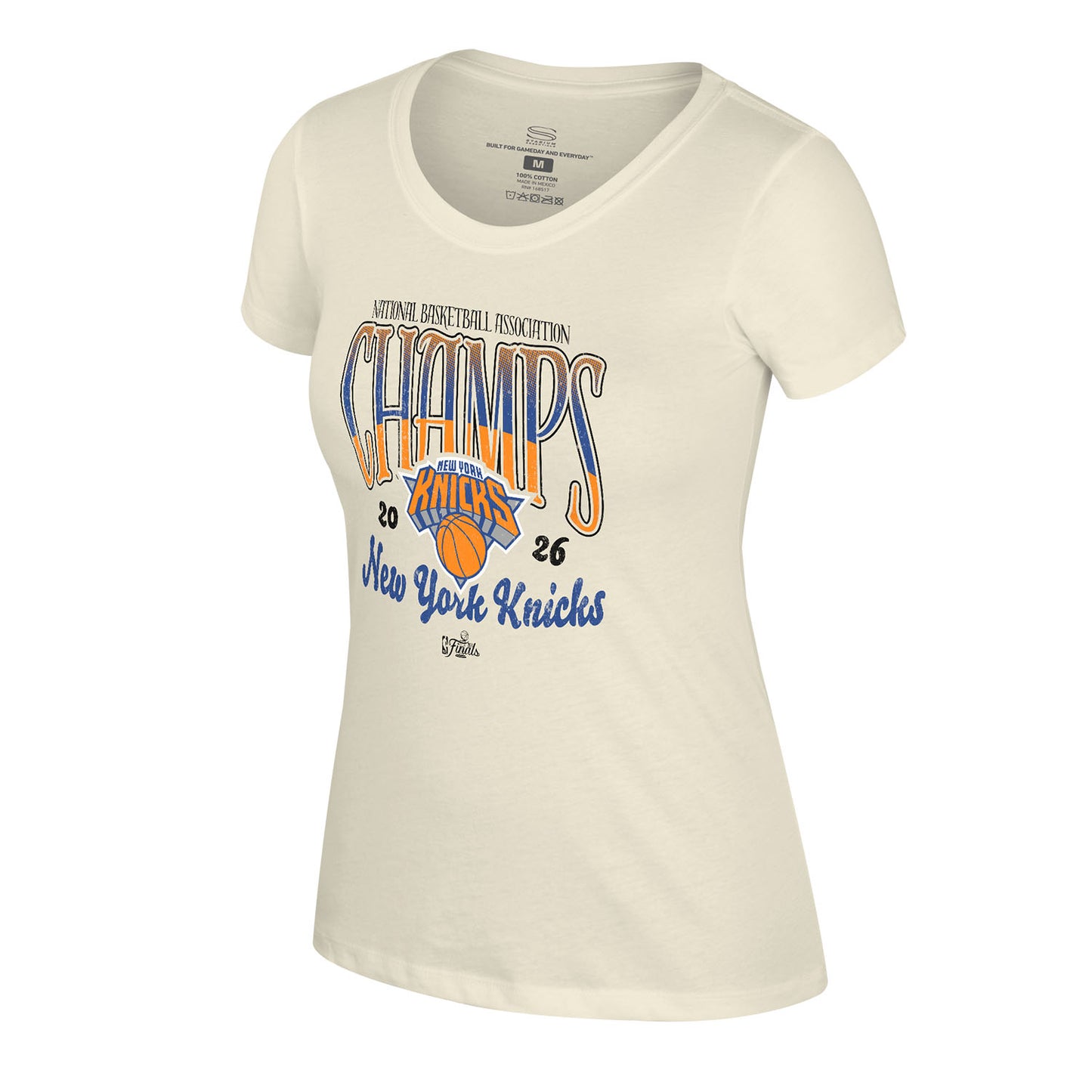 Women's Stadium Essentials Knicks 2026 NBA Champions Sky High Tee