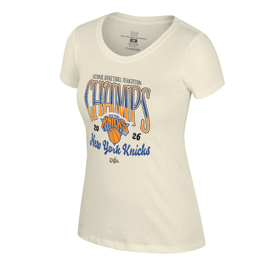 Women's Stadium Essentials Knicks 2026 NBA Champions Sky High Tee