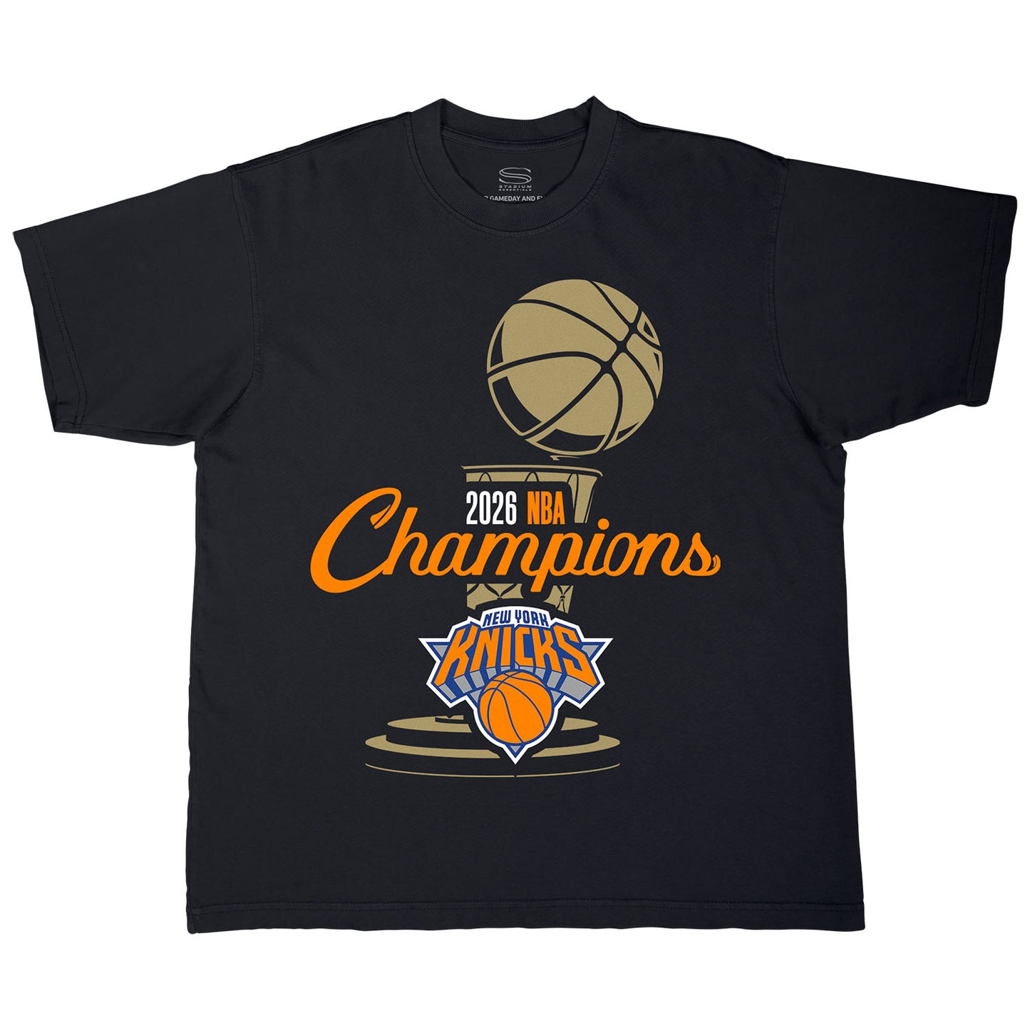 Stadium Essentials Knicks 2026 NBA Champions Trophy Urban Tee
