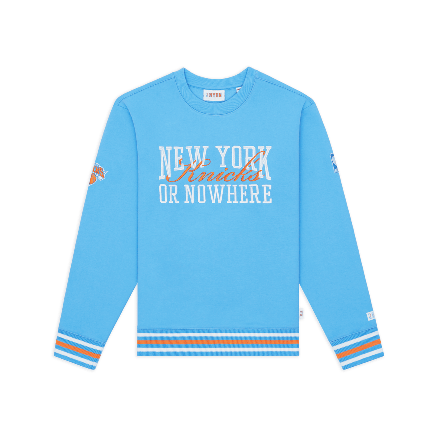 NYON x Knicks Blue Crossover Crew – Shop Madison Square Garden NYON x Knicks Blue Crossover Crew – Shop Madison Square Garden