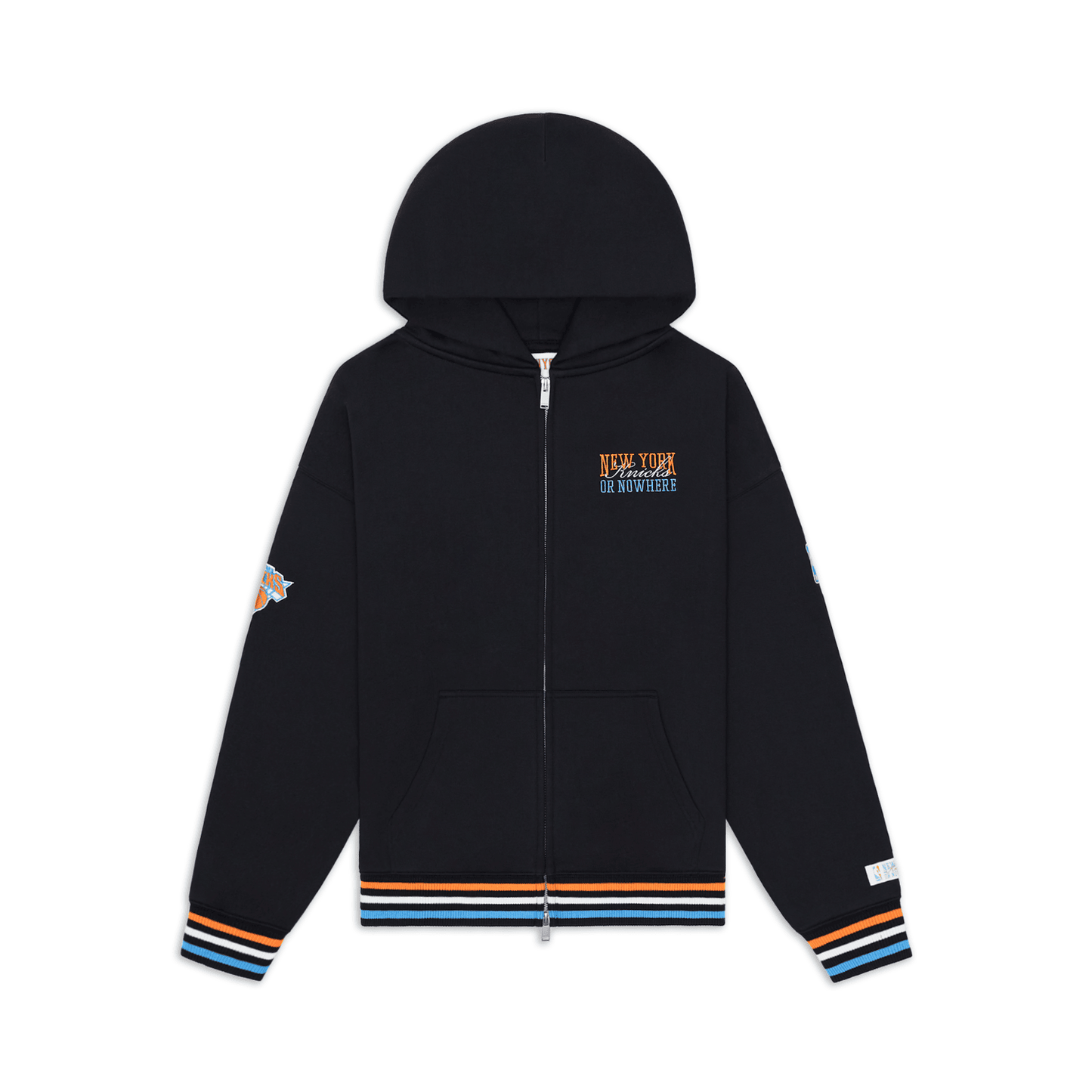 NYON x Knicks Black Crossover Zip Hoodie – Shop Madison Square Garden NYON x Knicks Black Crossover Zip Hoodie – Shop Madison Square Garden