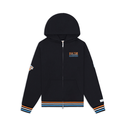 NYON x Knicks Black Crossover Zip Hoodie – Shop Madison Square Garden NYON x Knicks Black Crossover Zip Hoodie – Shop Madison Square Garden