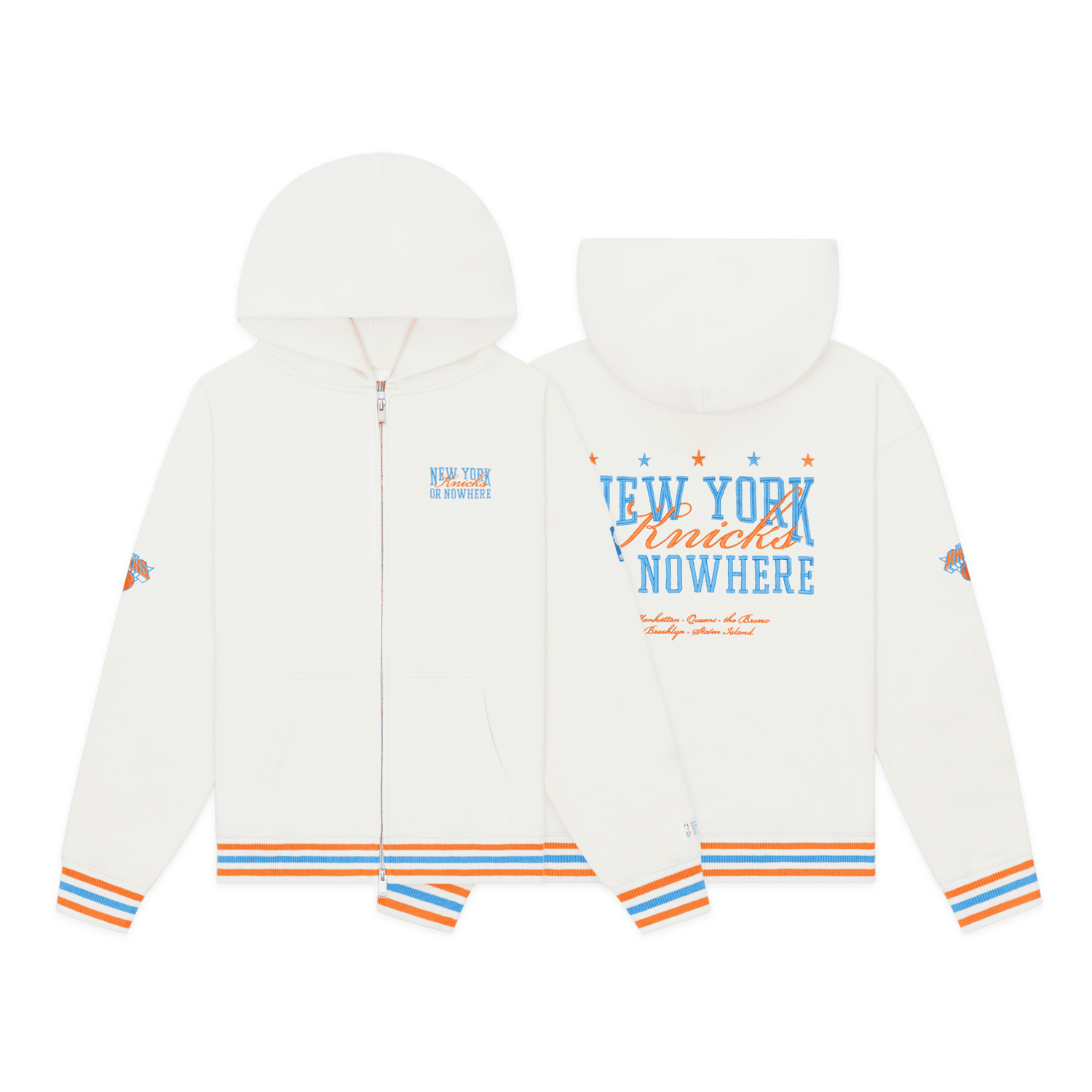 NYON x Knicks Cream Crossover Zip Hoodie – Shop Madison Square Garden NYON x Knicks Cream Crossover Zip Hoodie – Shop Madison Square Garden