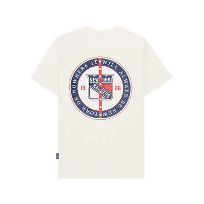 NYON x Rangers Cream Faceoff Tee