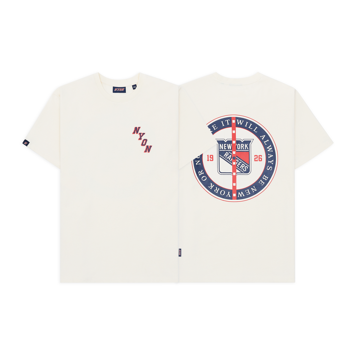 NYON x Rangers Cream Faceoff Tee