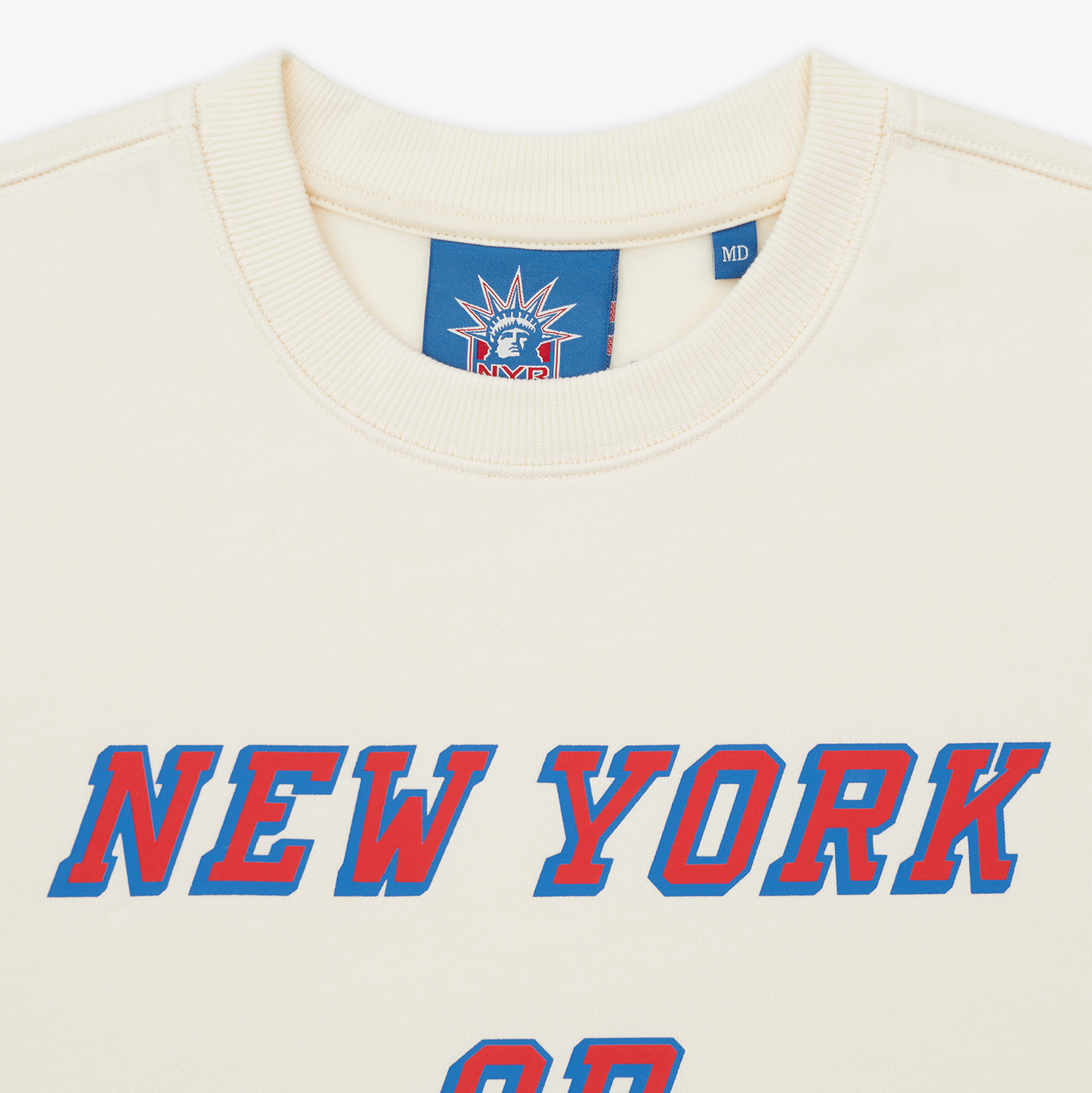NYON x Rangers Off White Home Team Crewneck