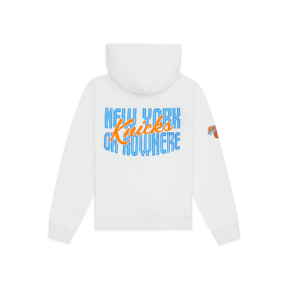 NYON x Knicks Crisscross Off White Zip Hoodie