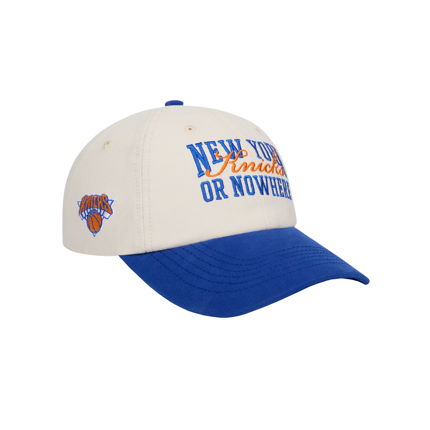 NYON x Knicks Crossover Dad Hat Off White/Royal