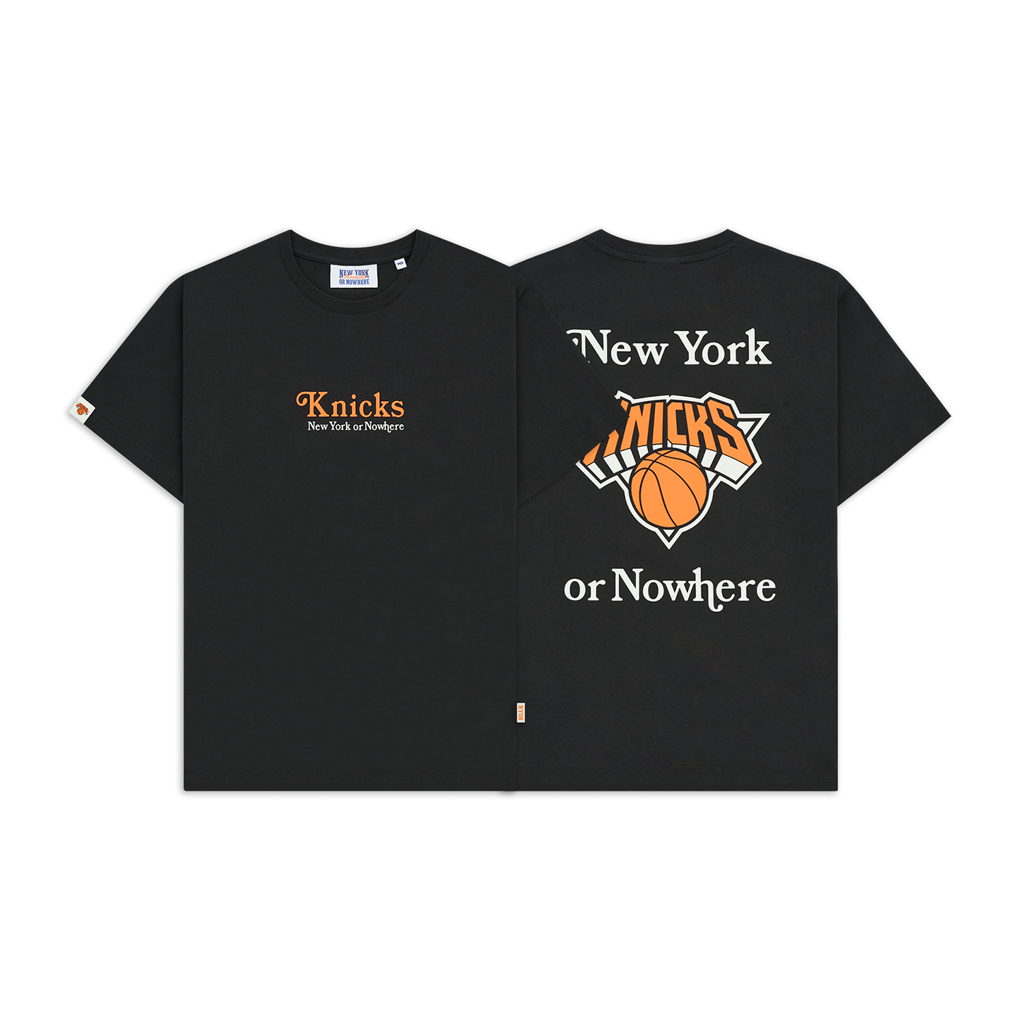 NYON x Knicks Give and Go Tee Black - Full View