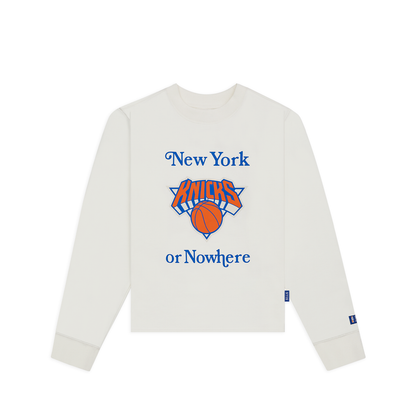 Women's NYON x Knicks Give & Go Crewneck Off White