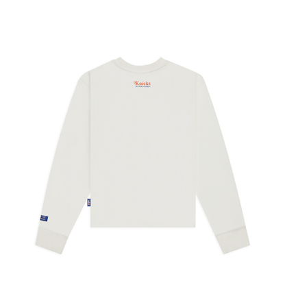 Women's NYON x Knicks Give & Go Crewneck Off White