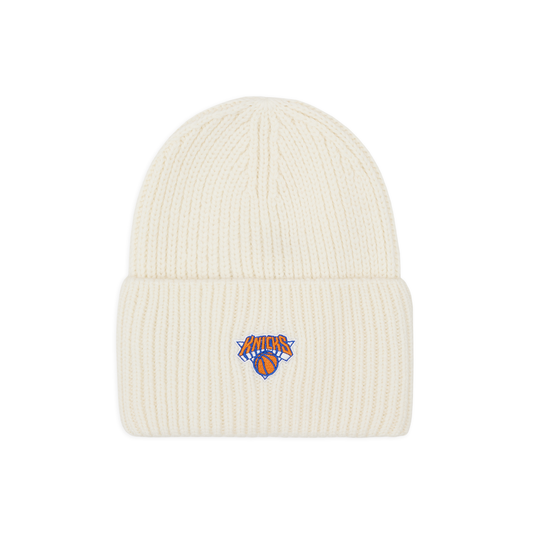 NYON x Knicks Give and Go Knit Beanie Off White