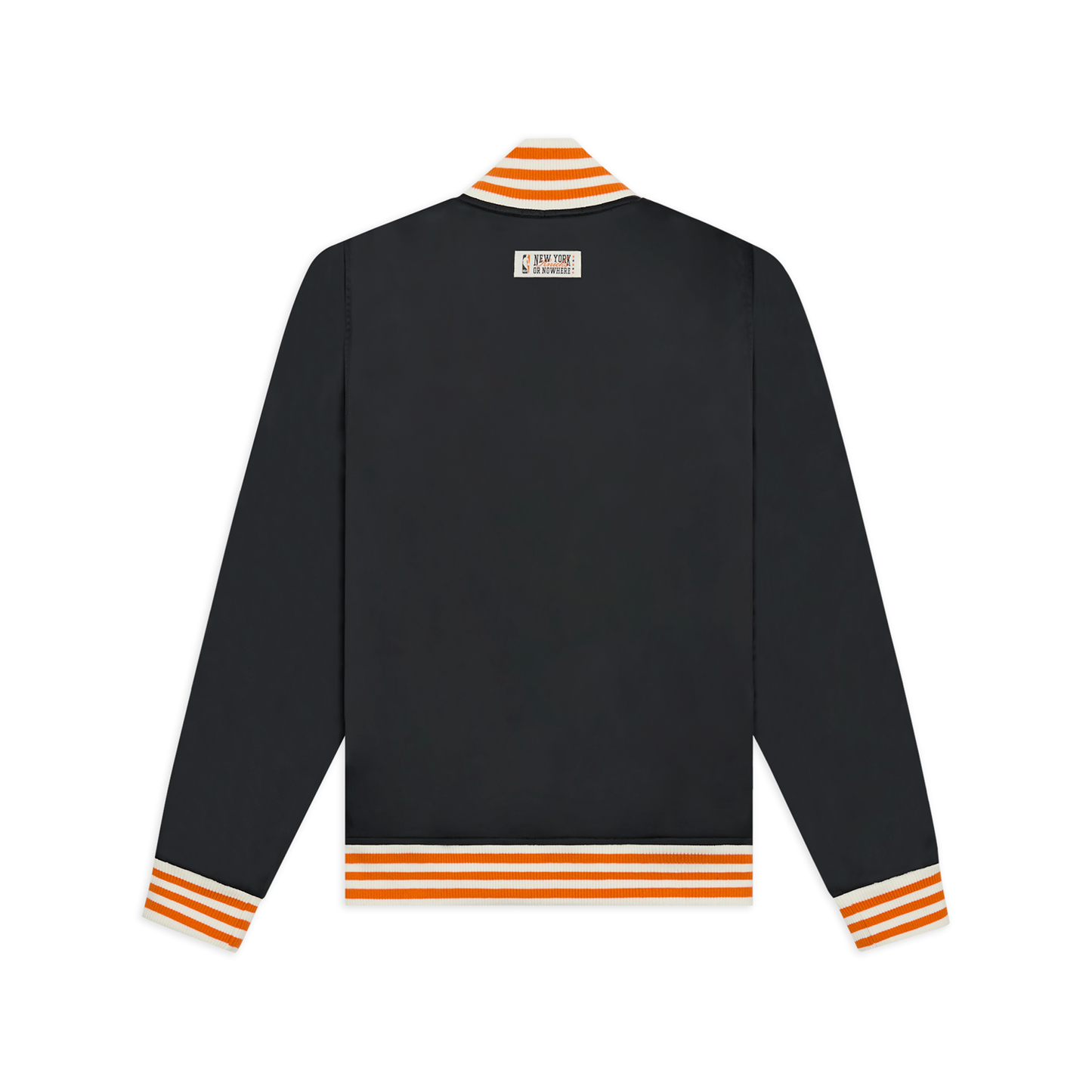NYON x Knicks Midtown Varsity Satin Jacket Black