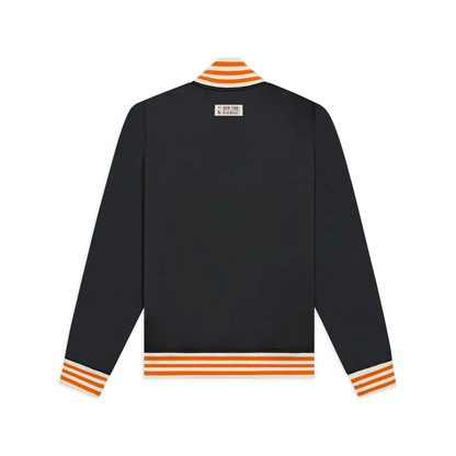 NYON x Knicks Midtown Varsity Satin Jacket Black