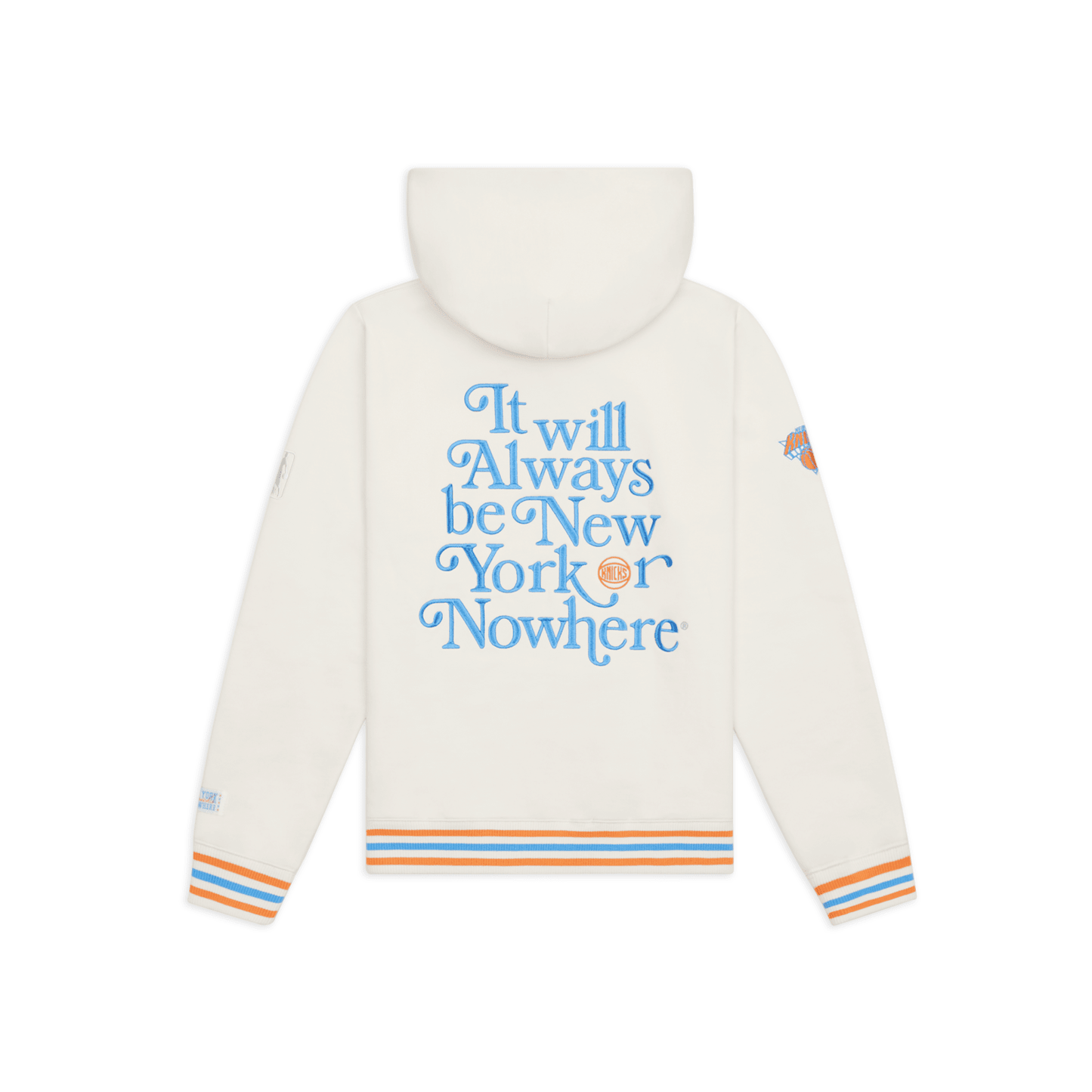 NYON x Knicks Cream Embroidered Motto Hood