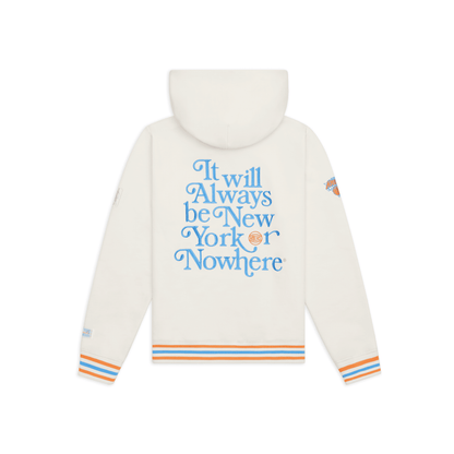 NYON x Knicks Cream Embroidered Motto Hood