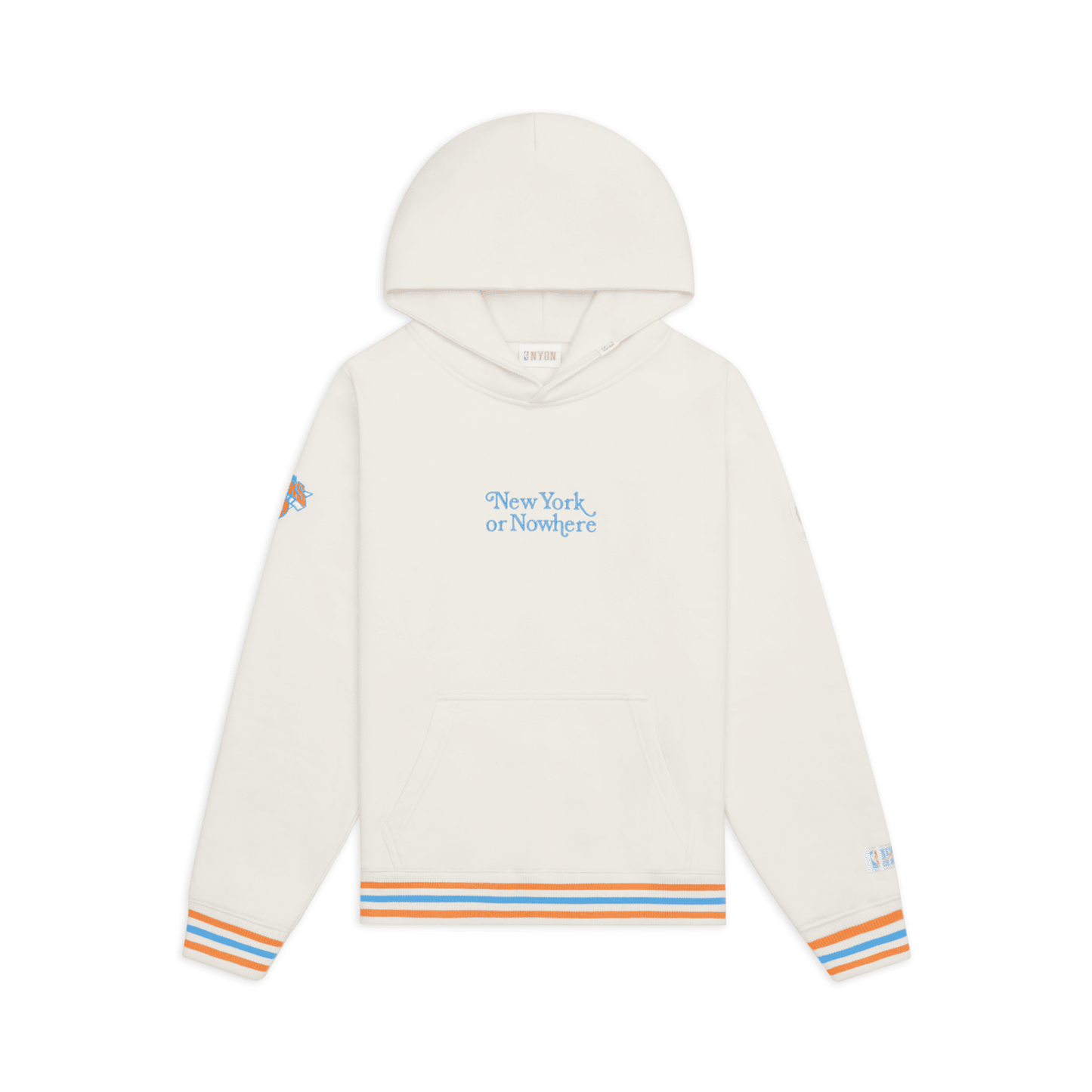 NYON x Knicks Cream Embroidered Motto Hood