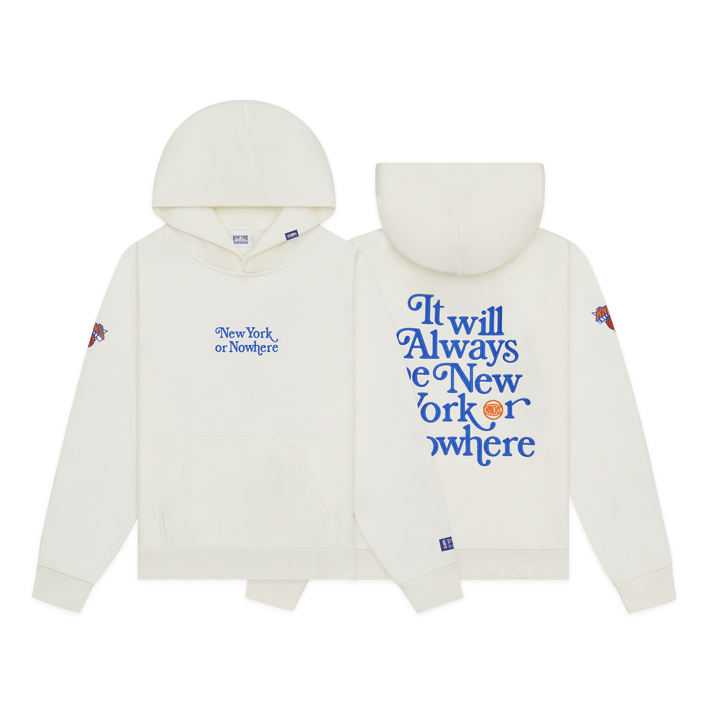 NYON x Knicks Ivory Motto Hoodie