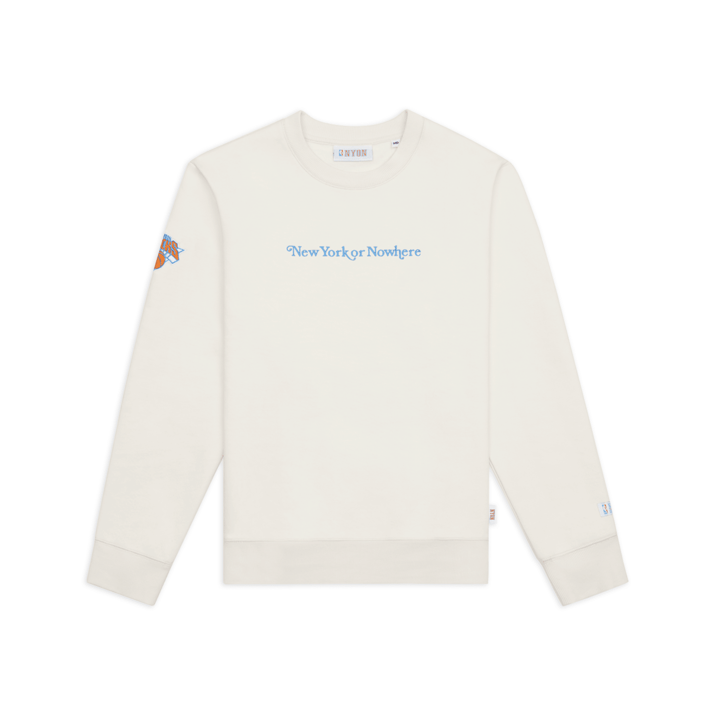 NYON x Knicks Cream Embroidered Signature Crew