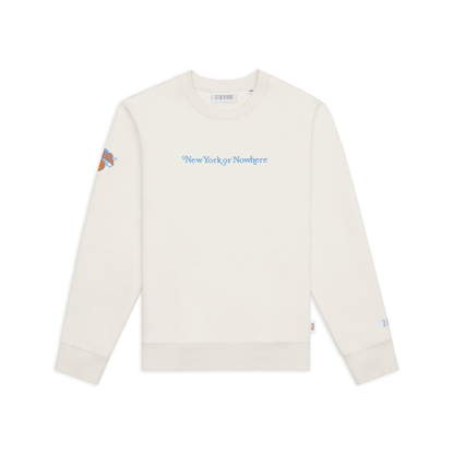 NYON x Knicks Cream Embroidered Signature Crew