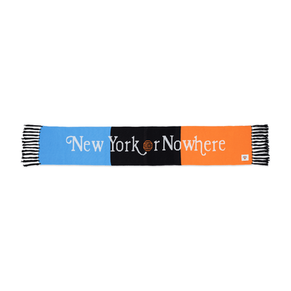 NYON x Knicks Signature Multicolor Knit Scarf - Front View