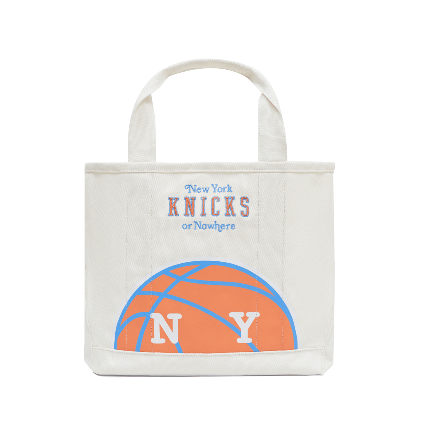 NYON x Knicks Stacked Mascot Mini Tote - Front View