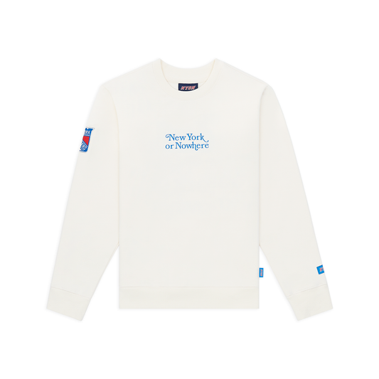 NYON x Rangers Cream Motto Crewneck