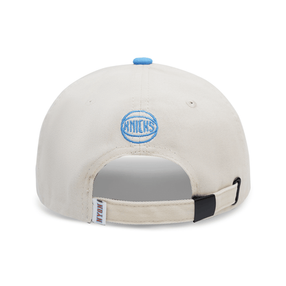 NYON x Knicks Motto Cream/Blue Dad Hat - Back View