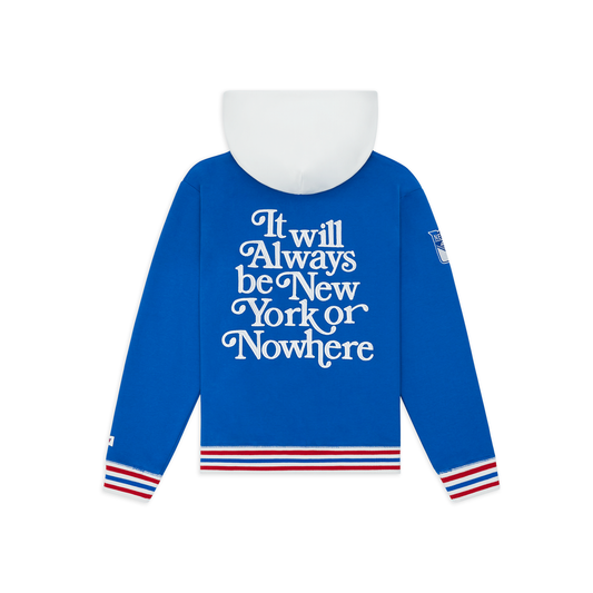 NYON x Rangers Royal Motto Hoodie