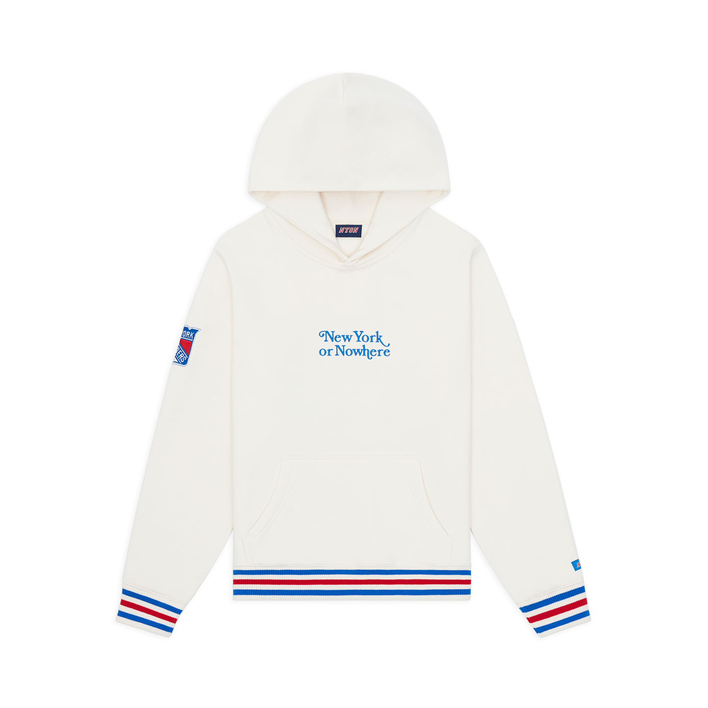 NYON x Rangers Cream Motto Hoodie – Shop Madison Square Garden NYON x Rangers Cream Motto Hoodie – Shop Madison Square Garden