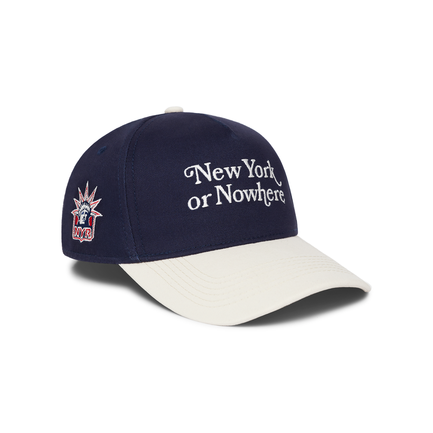 NYON x Rangers Navy/White Motto Snapback