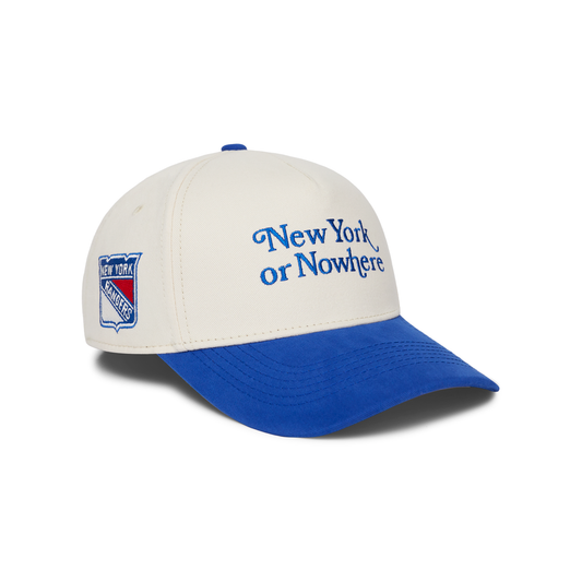 NYON x Rangers White/Royal Motto Snapback