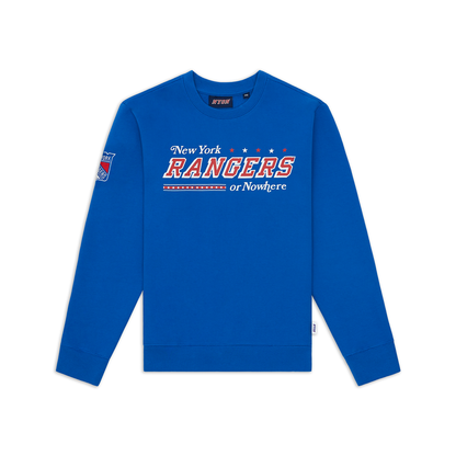 NYON x Rangers Royal Slapshot Crewneck