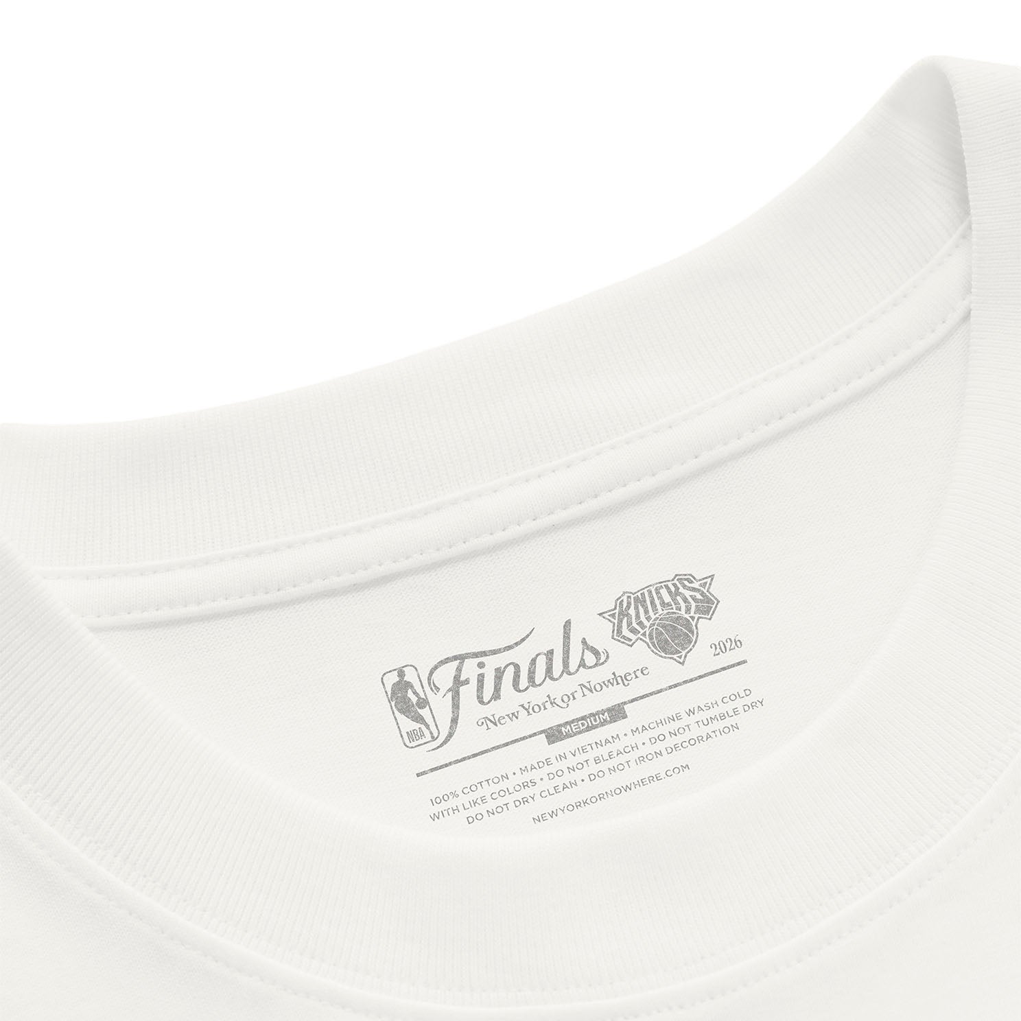 NYON x Knicks 2026 Finals White Tee – Shop Madison Square Garden