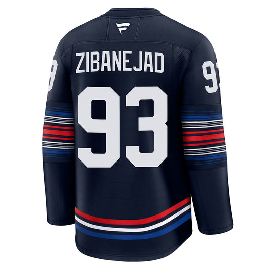 Mika Zibanejad Fanatics Premium Third NavyJersey
