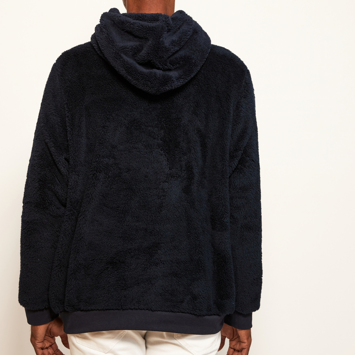 Jill Martin Knicks Navy Unisex Classic Sherpa Hoodie