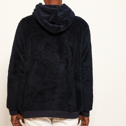 Jill Martin Knicks Navy Unisex Classic Sherpa Hoodie