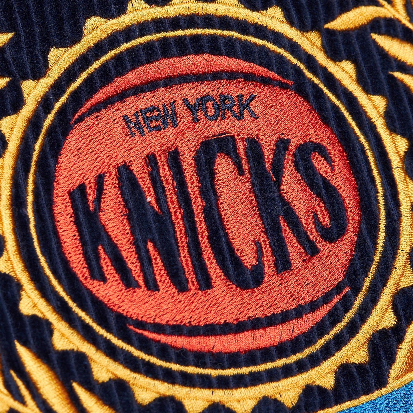 Mitchell & Ness Knicks Collegiate Varsity Jacket - Detail View