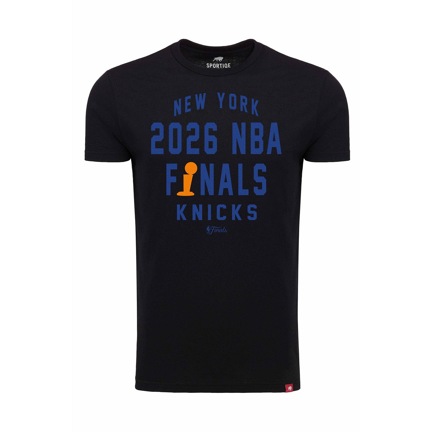 Sportiqe Knicks 26 Finals Black Comfy Tee