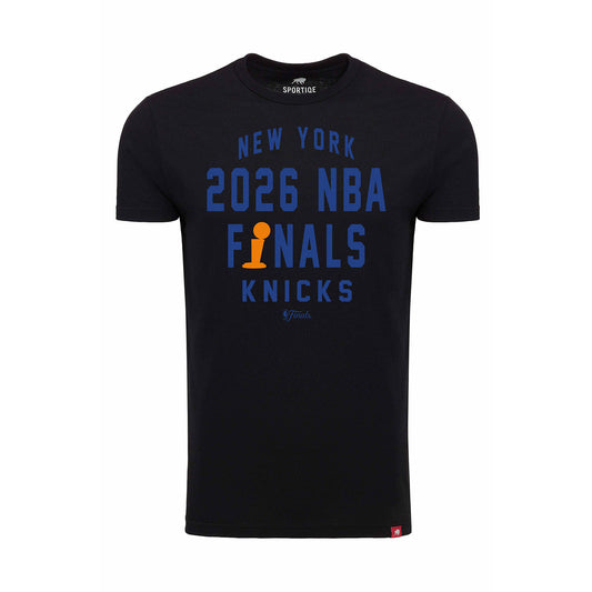 Sportiqe Knicks 26 Finals Black Comfy Tee