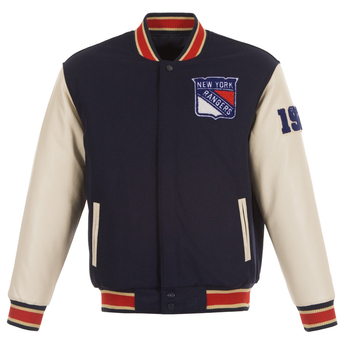 JH Design Rangers Reversible Chenille Wool Jacket - Front View