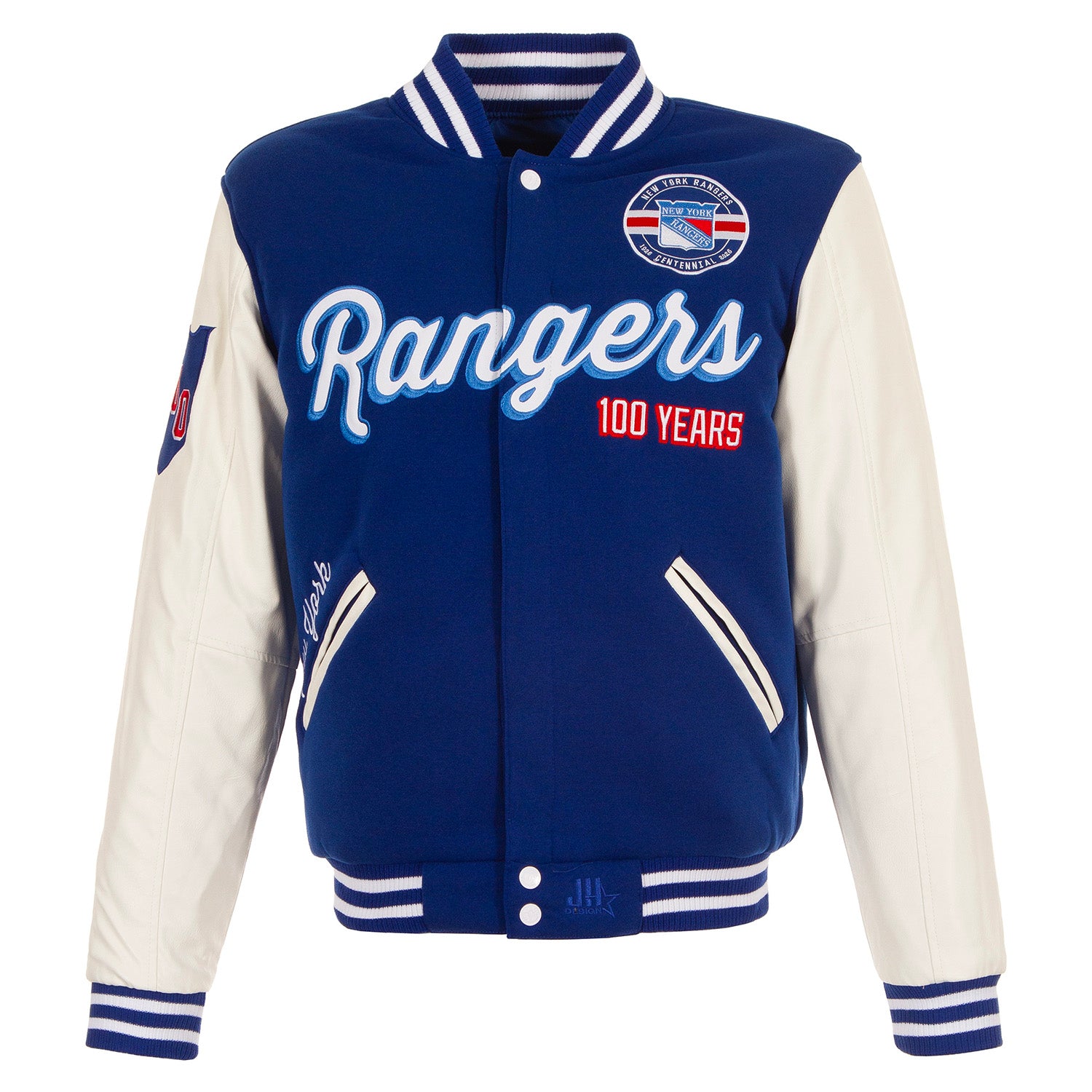 JH Design Rangers Centennial Patched Varsity Jacket – Shop Madison